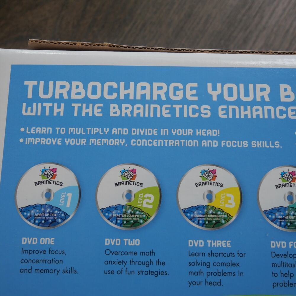 NEW Brainetics Breakthrough Math & Memory Educational Program System 7 DVDs - Picture 9 of 14